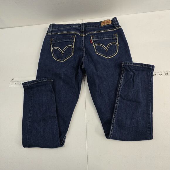 Levi's 524 too superlow jeans blue slim skinny size 9 s/c womens 6491 - Picture 2 of 11
